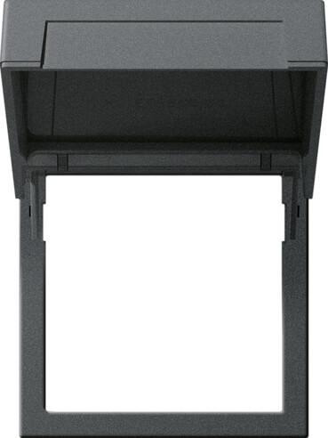 Рамка монтажная Gira System 55 с откидной крышкой антрацит 265828