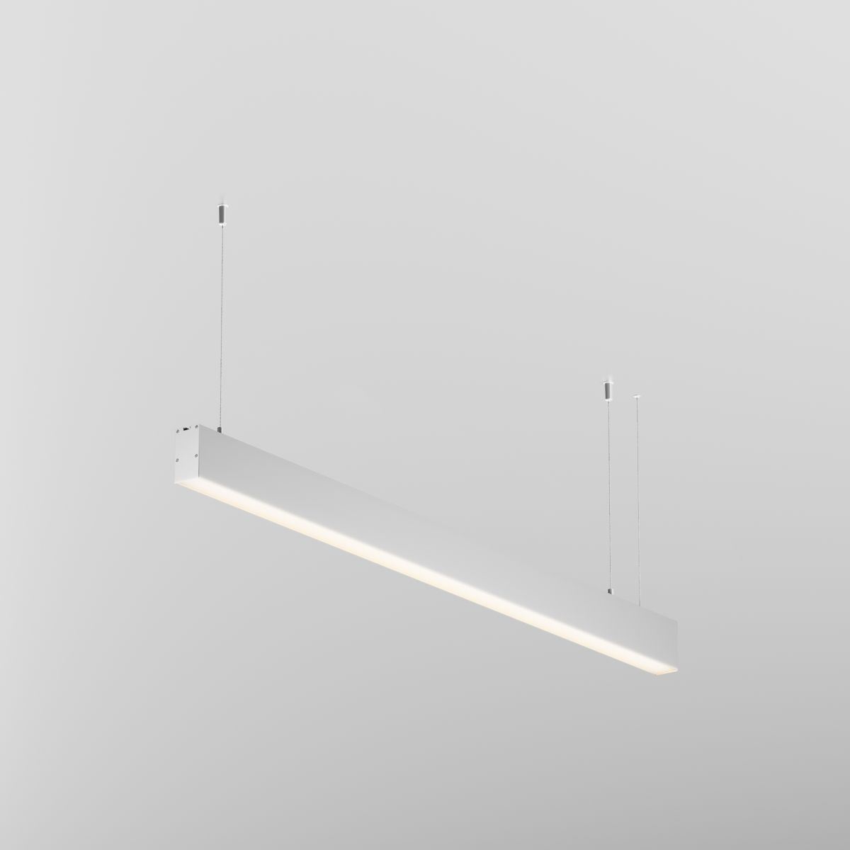 Линейный подвесной светильник Maytoni Technical 3000K 35x67 (Серебро, 1 м) LL312035