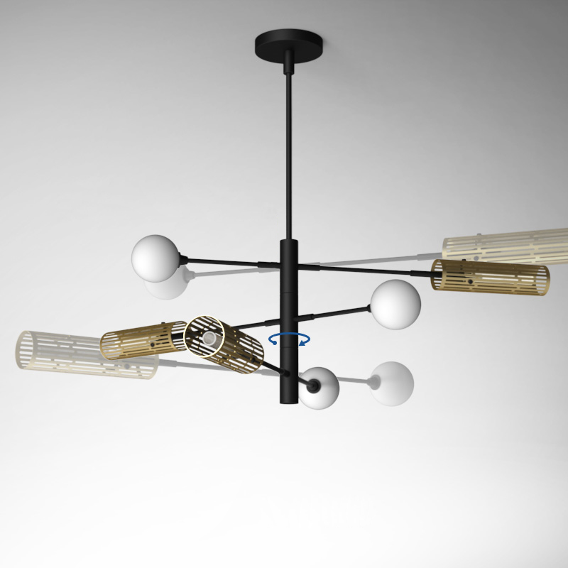 Люстра на штанге ImperiumLoft Sway 203591-26
