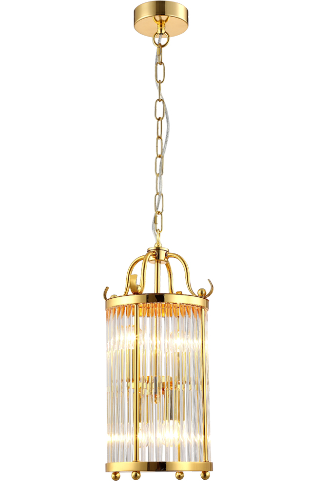 Подвесной светильник Crystal Lux Tadeo TADEO SP4 D200 GOLD/TRANSPARENTE