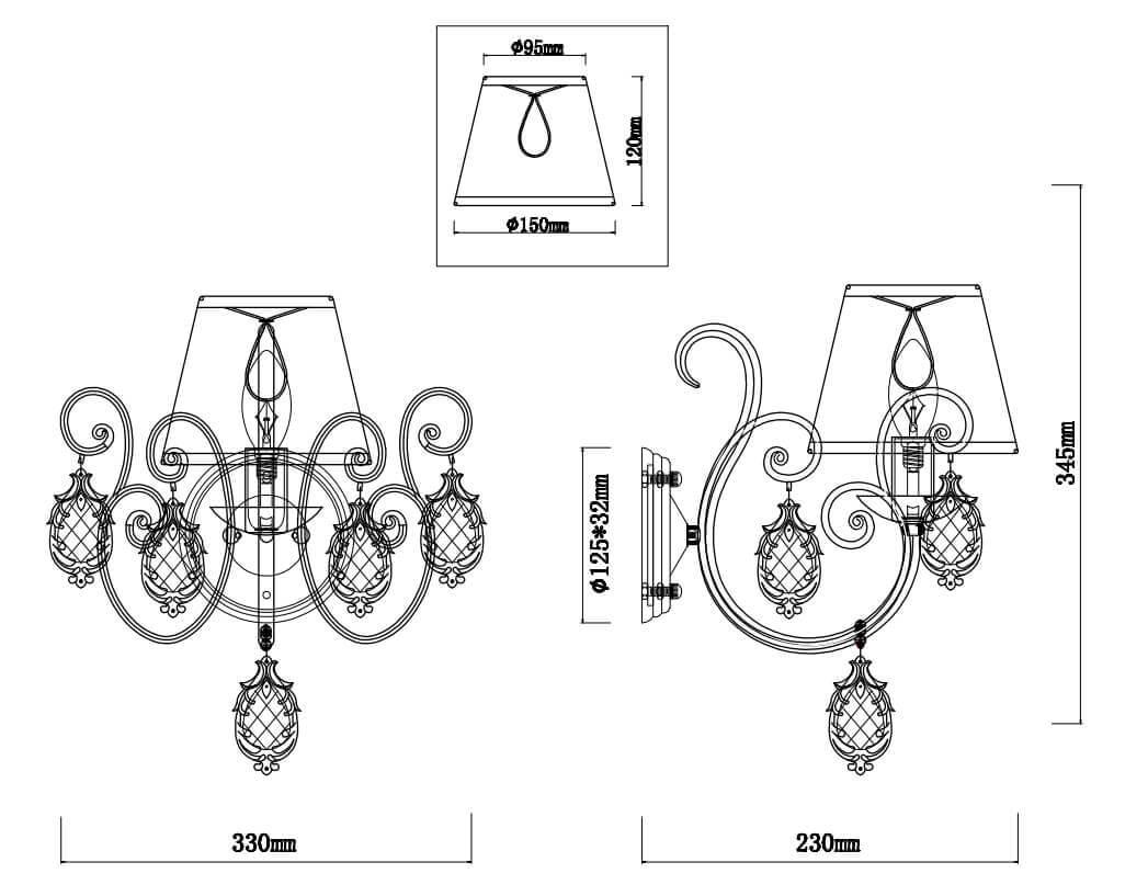 Бра Rivoli Mod 3034-401 Б0037690