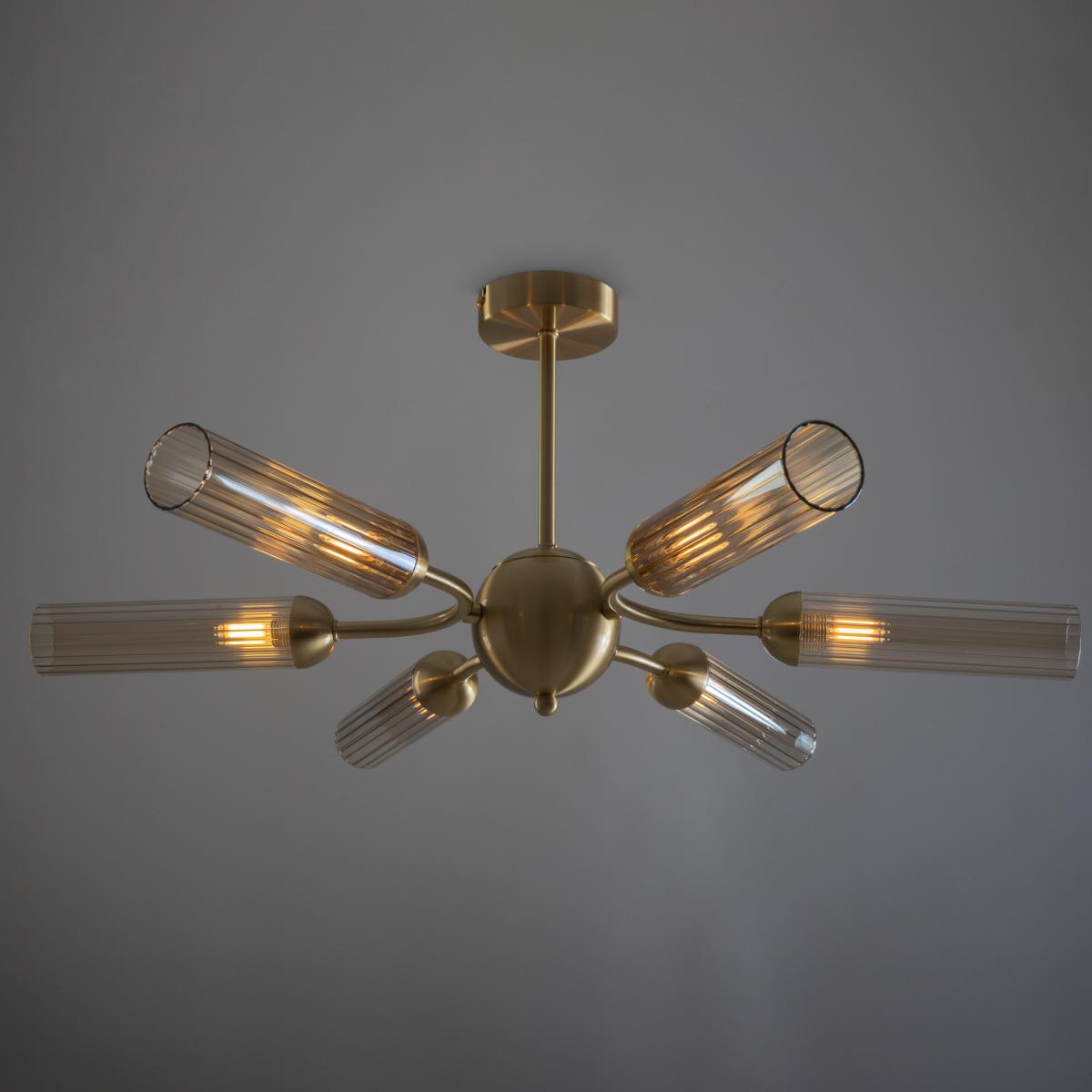 Люстра на штанге Freya Borgy FR5379CL-06G