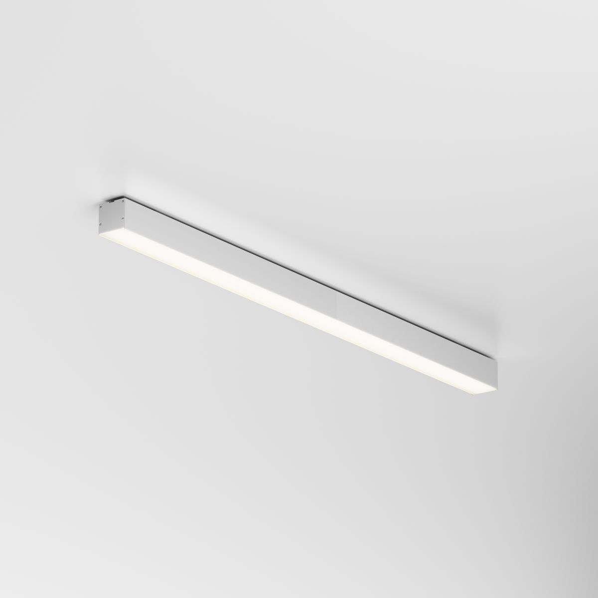 Линейный накладной светильник Maytoni Technical 4000K 50x50 (Серебро, 1 м) LL311020