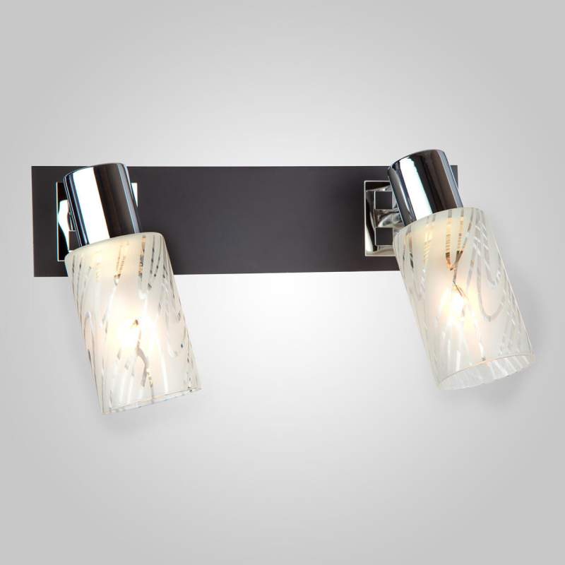 Спот Eurosvet Скарлет 20020/2 хром/венге