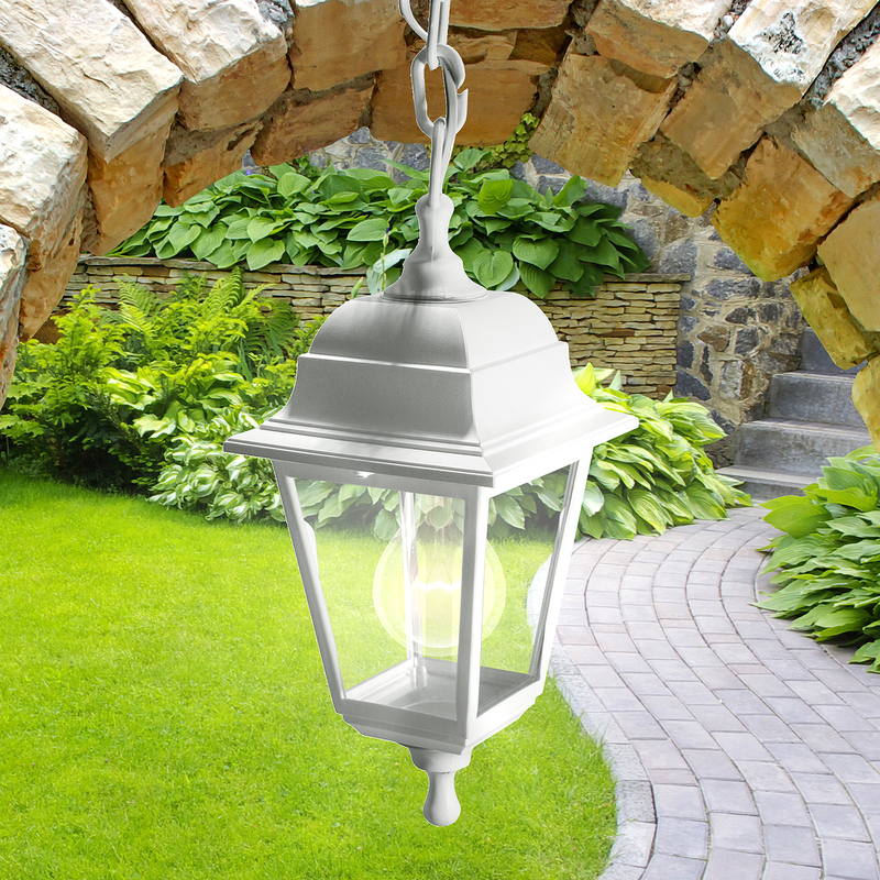 Уличный подвесной светильник ЭРА НСУ 04-60-001 белый Б0048107