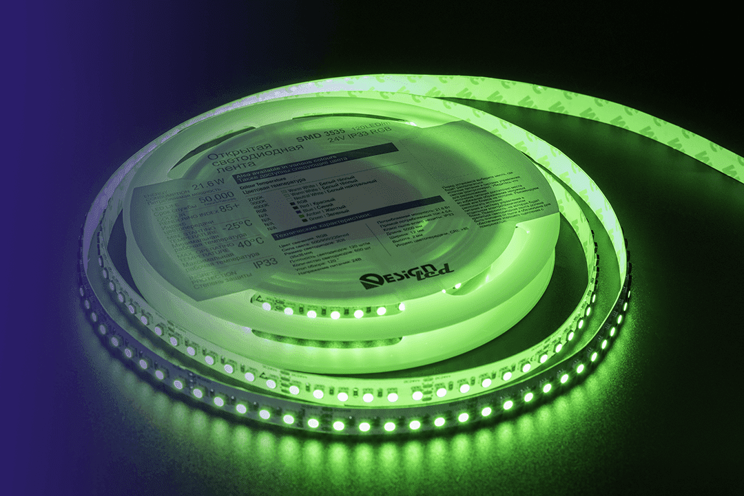 Светодиодная лента DesignLed DSG3A120-24-RGB-33 002845