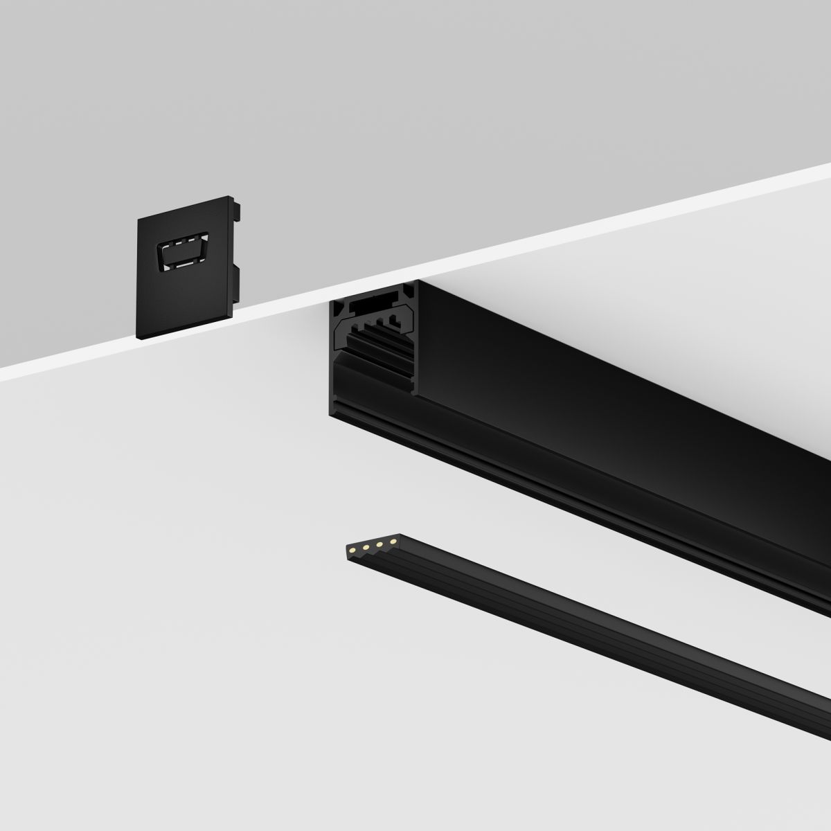 Профиль для уличной трековой системы Maytoni Exility IP O-TR002OH-P-B2M