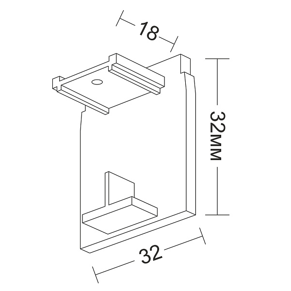 Заглушка для трехфазного шинопровода Ledron АВД-5102-Z Black 00000013523