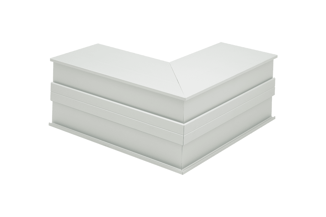 L-образный коннектор для профиля Lumker L9086-L90N 003238