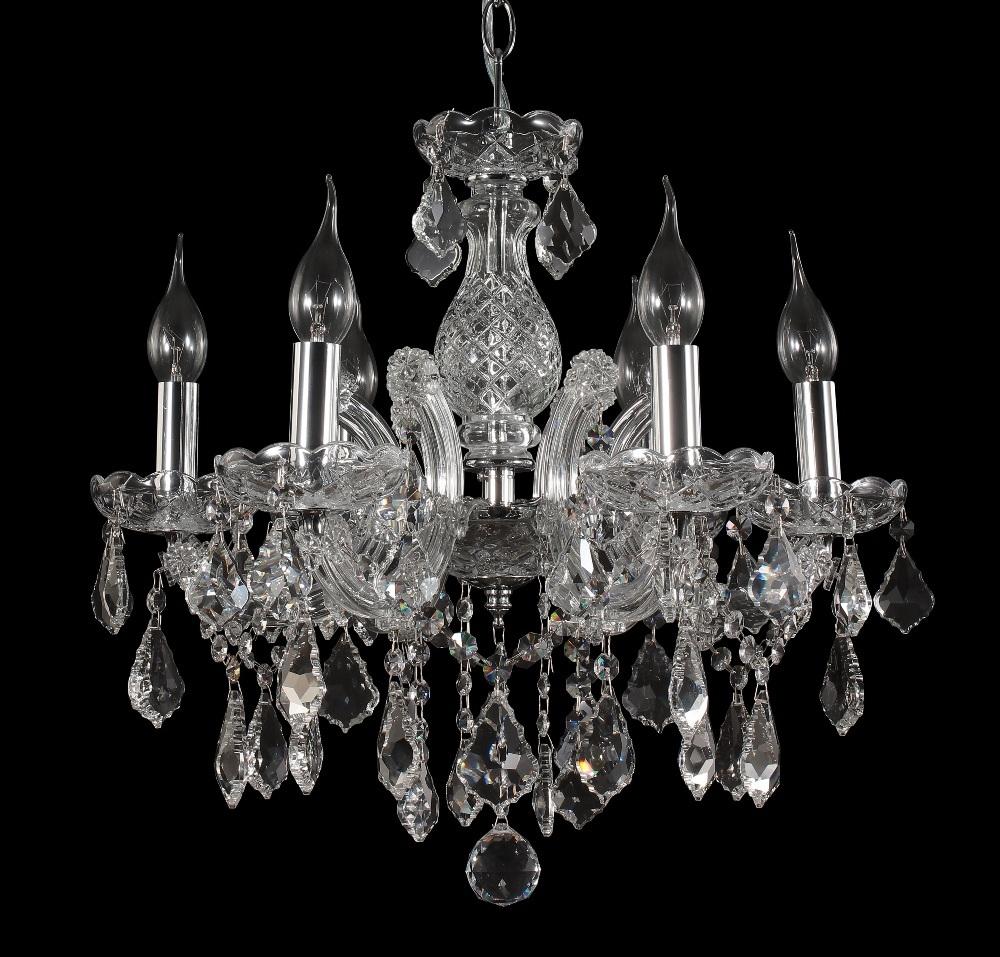 Подвесная люстра Crystal Lux Ines SP6 Chrome/Transparent