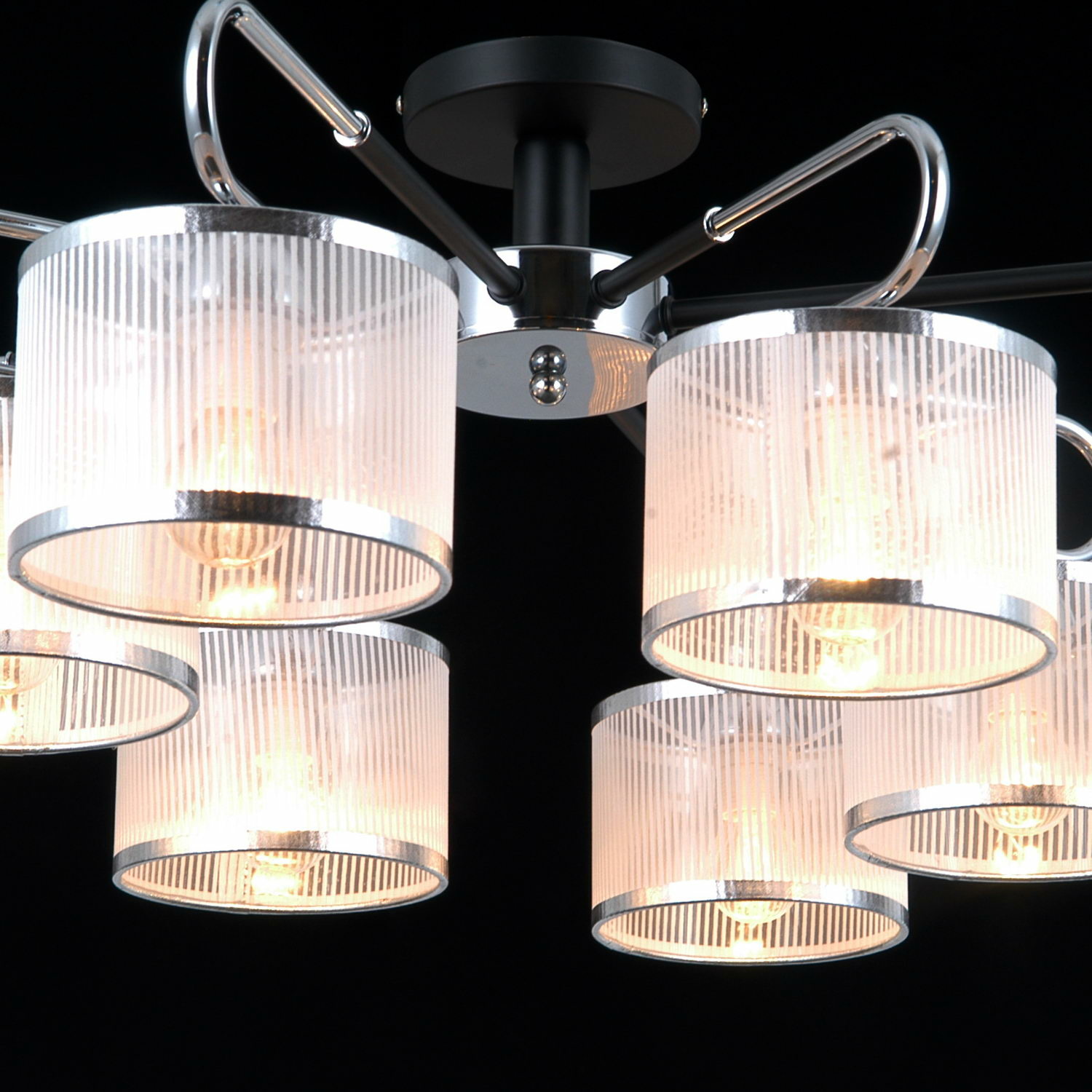 Люстра на штанге Illumico IL0384-8CSQ-79 CR BK