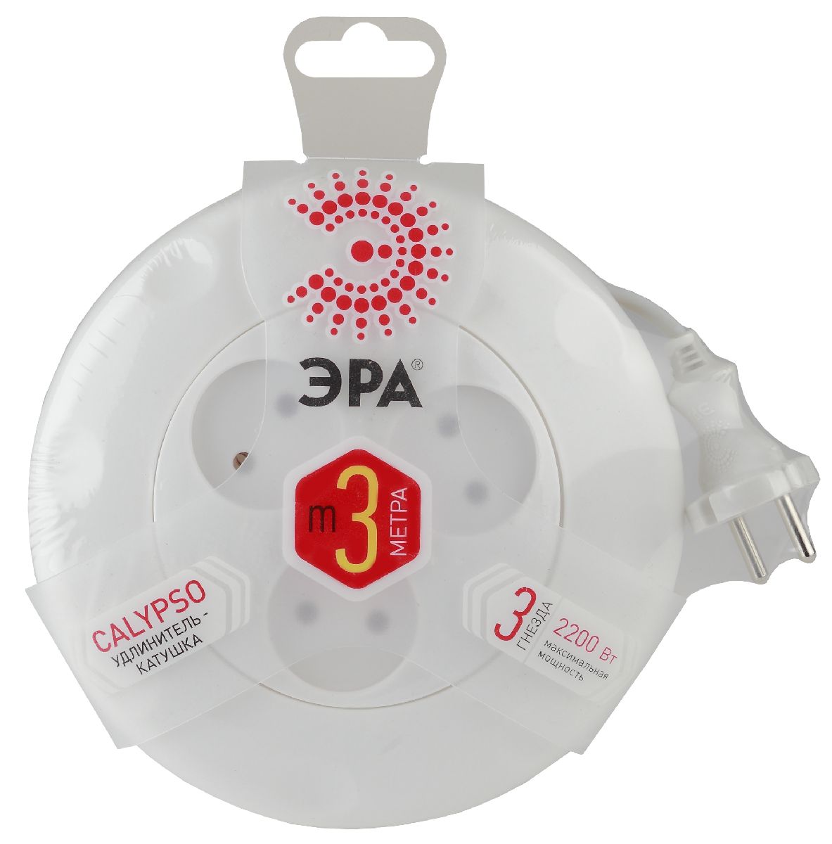 Удлинитель электрический Эра UR-3-3m-W Б0019038