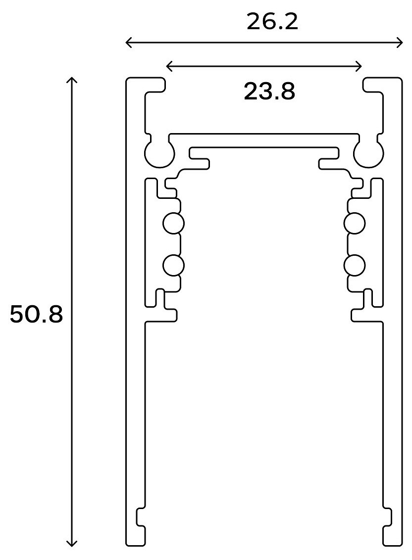 Шинопровод трехфазный накладной с заглушками Hesby Lighting ElDeko HSBL_0170
