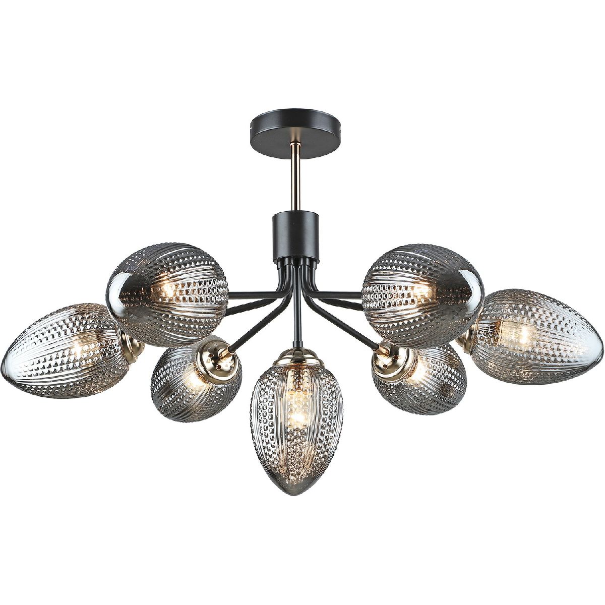 Люстра на штанге Reluce 05126-0.3-07 COFFEE+FGD