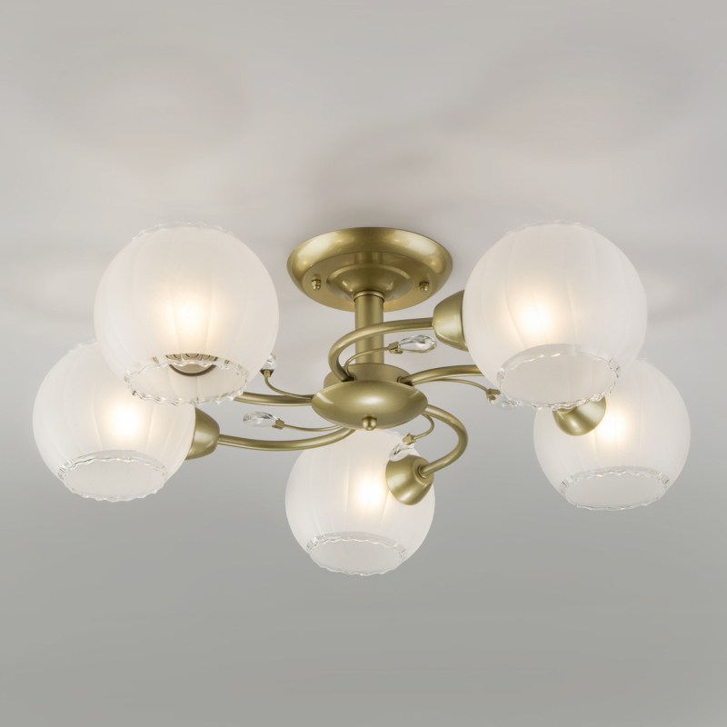 Потолочная люстра Eurosvet Jeanne 30146/5 перламутровое золото