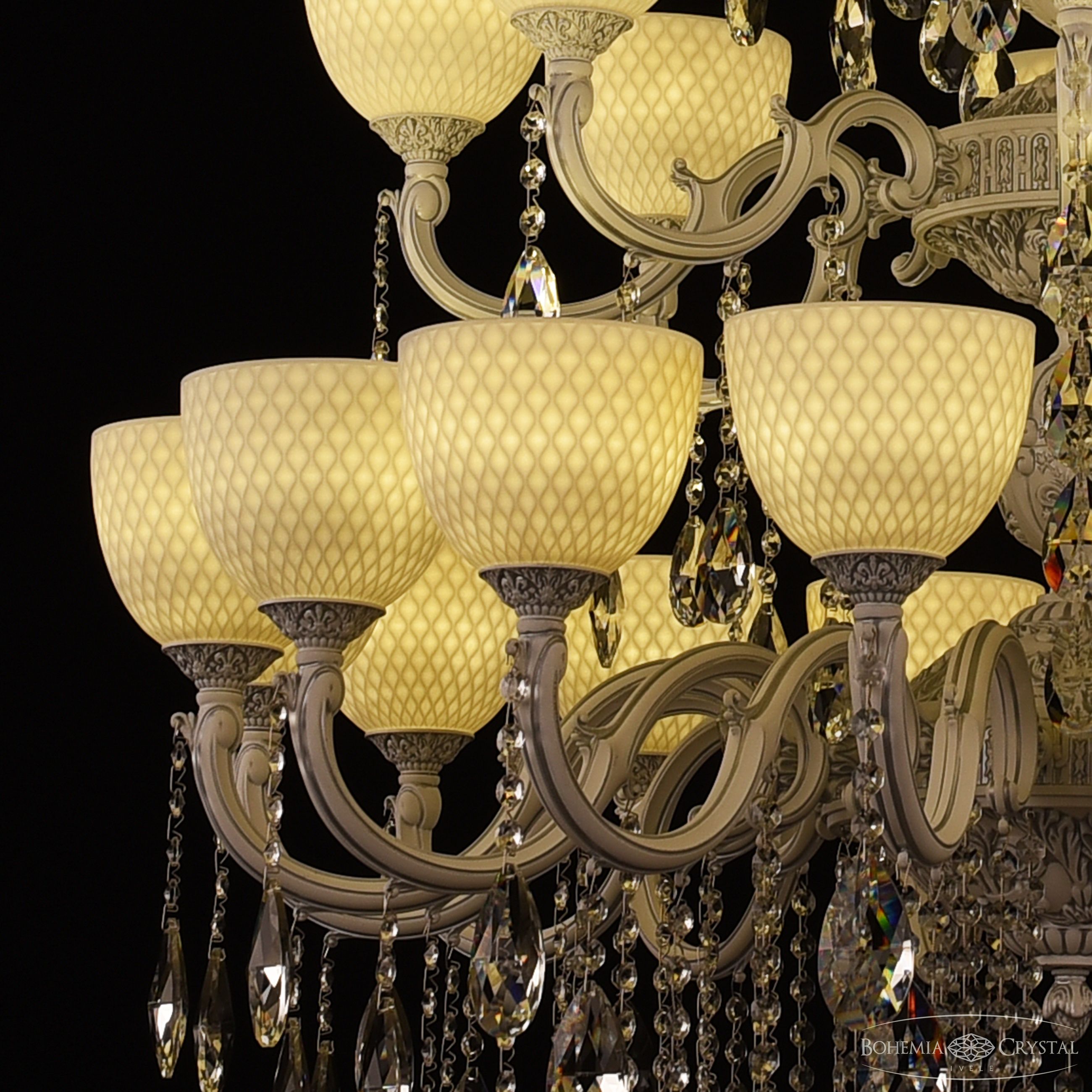 Подвесная люстра Bohemia Ivele Crystal AL78101/16+8+8/300/3d B WMN P1 U Wave