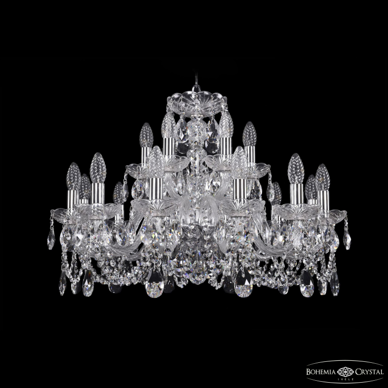 Подвесная люстра Bohemia Ivele Crystal 1402/12+6/240 Ni