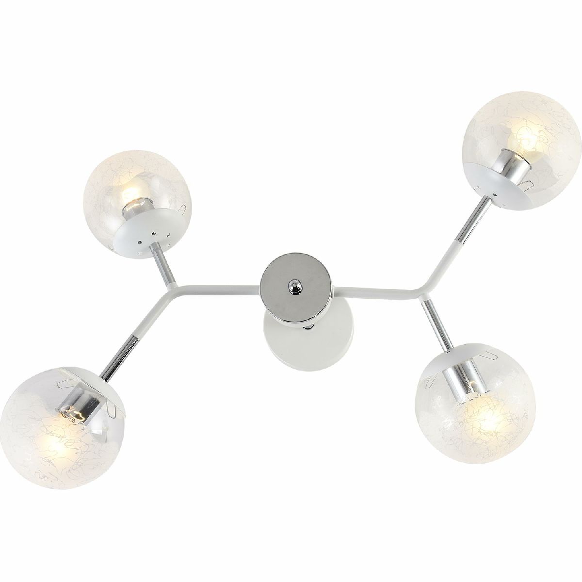 Люстра на штанге Reluce 11358-0.3-04B WH+CR