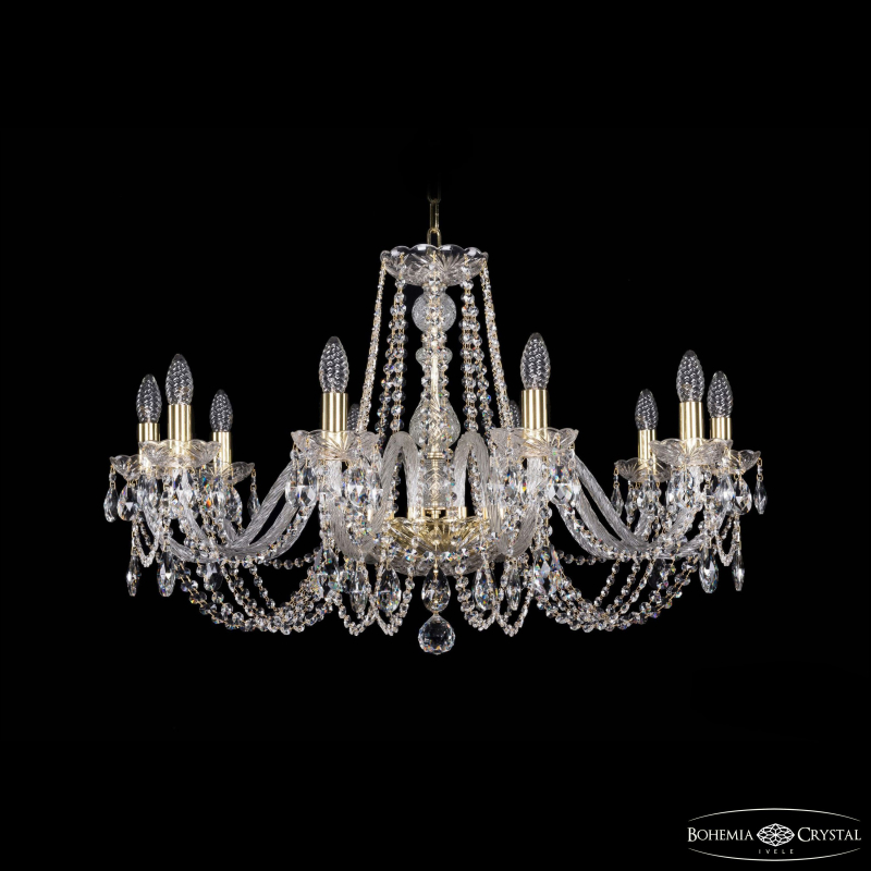 Подвесная люстра Bohemia Ivele Crystal 1402/10/300 G
