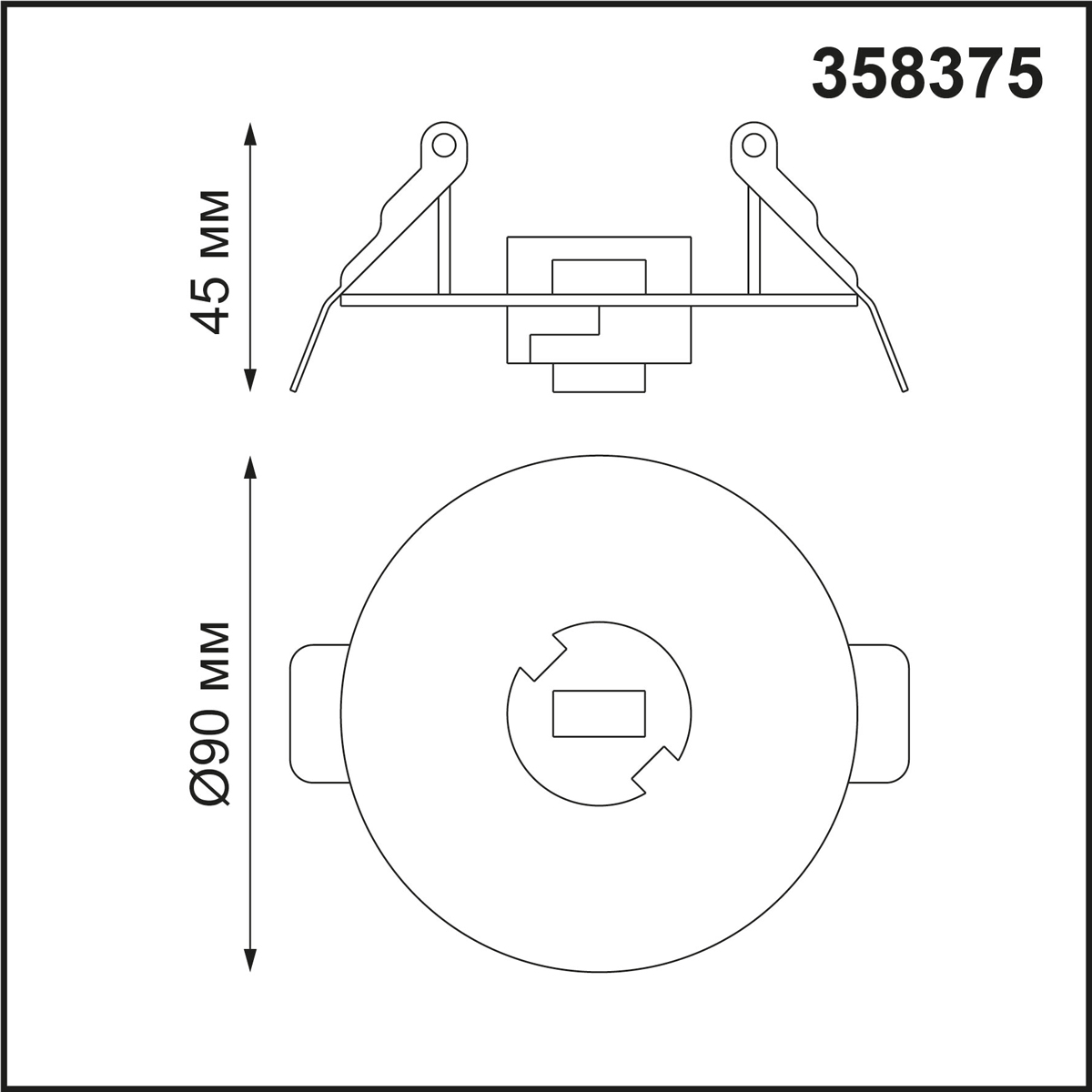 Основание для светильника с драйвером Novotech Compo 358375