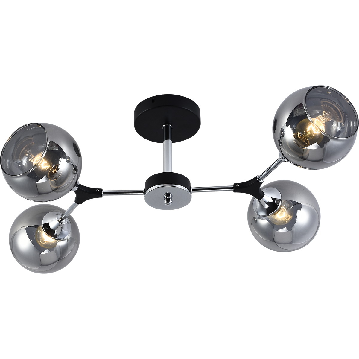 Люстра на штанге Reluce 01360-0.3-04 BK+CR