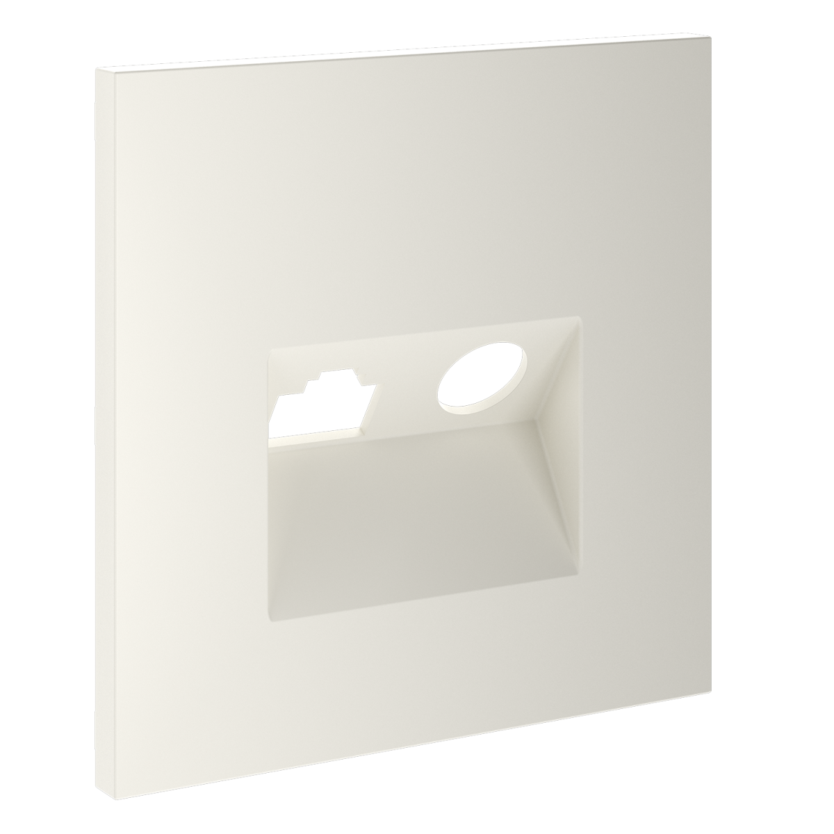 Накладка для розетки TV+RJ45 кат. 6 Voltum S70 (хлопок) VLS002713