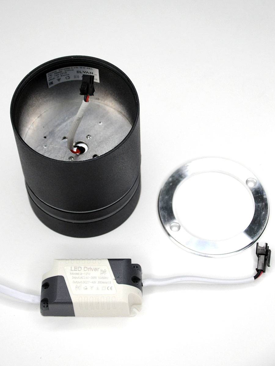 Накладной светильник Elvan NLS-T160M/2-9W-WW-Bk