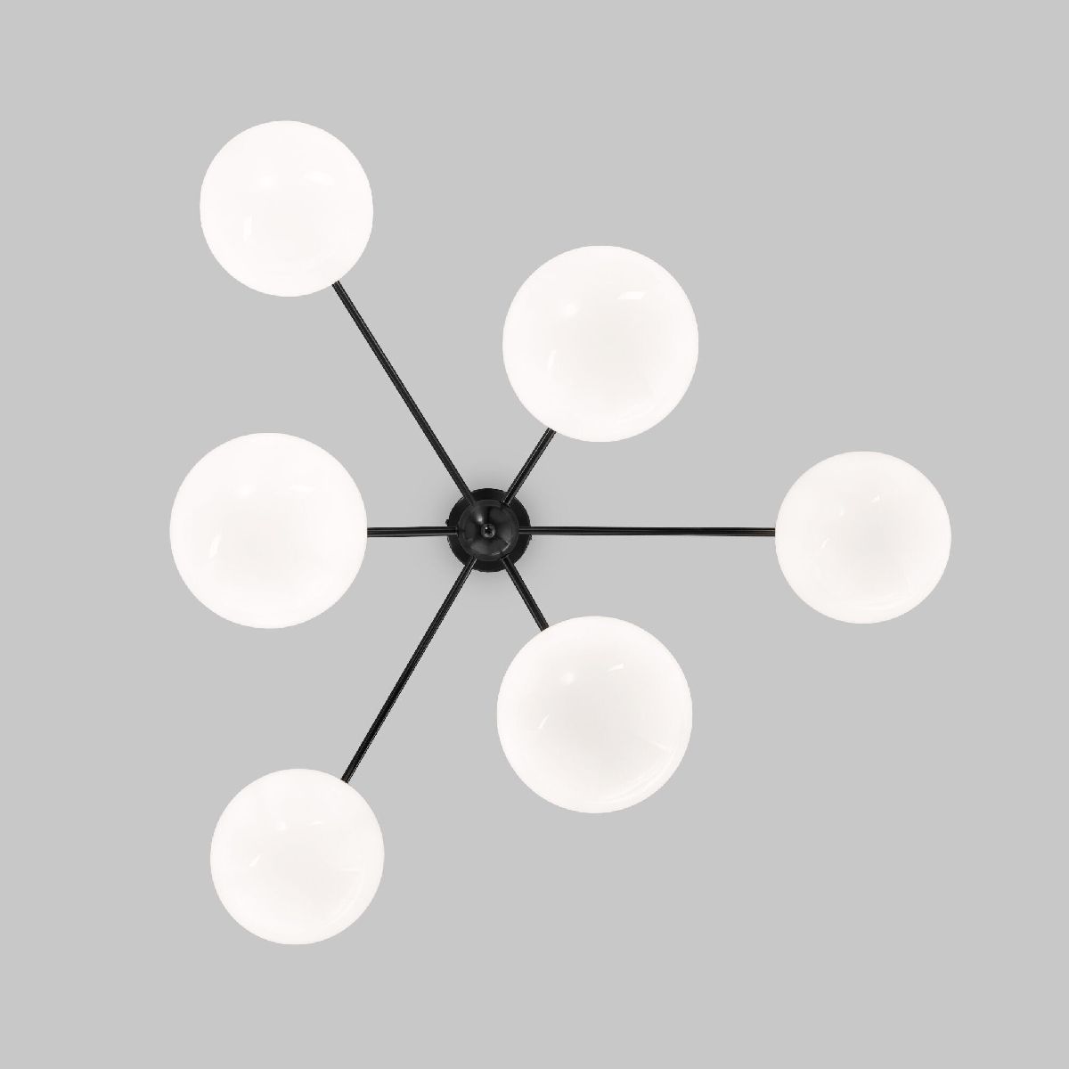 Люстра на штанге Eurosvet Marbella 60147/6 черный Smart a063852