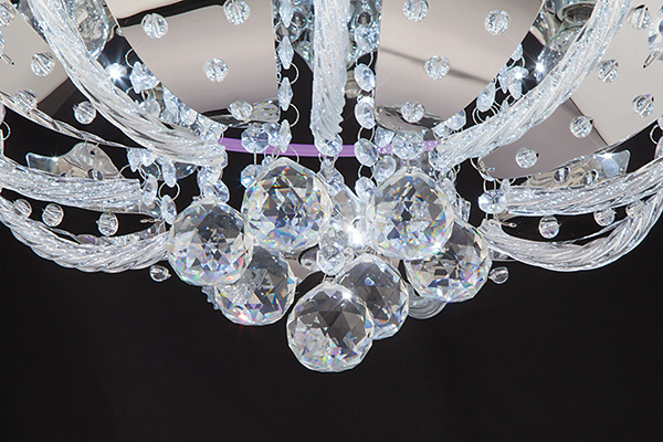 Потолочный светильник Eurosvet Chicago 80112/8 хром/синий+красный+фиолетовый