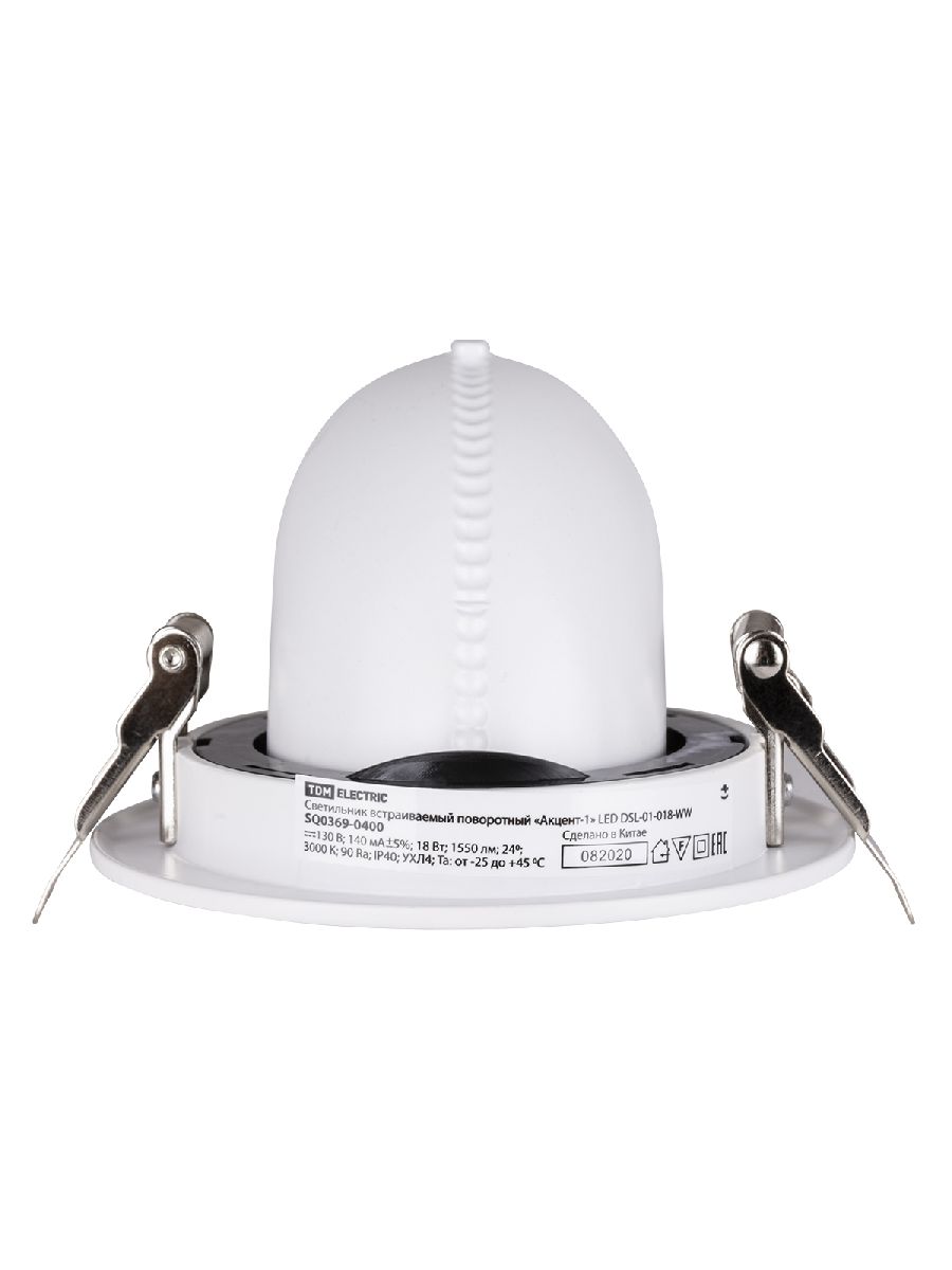 Встраиваемый светодиодный светильник TDM Electric Акцент-1DSL-01-018-WW SQ0369-0400