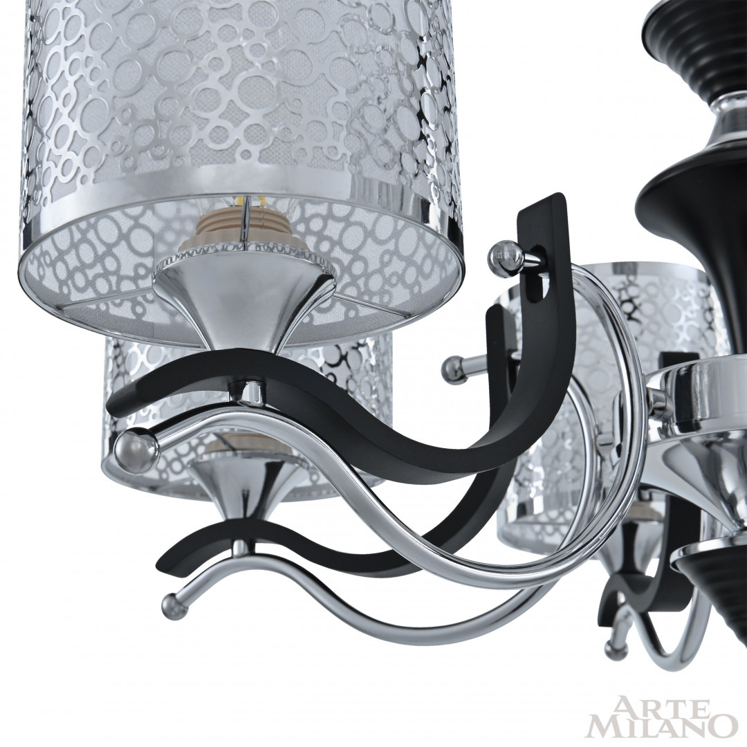 Подвесная люстра Arte Milano Florentia-6787 306787/6 Bk/Ni
