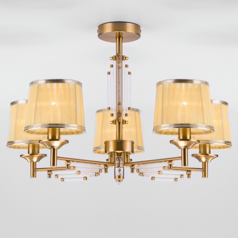 Потолочная люстра Eurosvet Amalfi 60081/5 золотая бронза