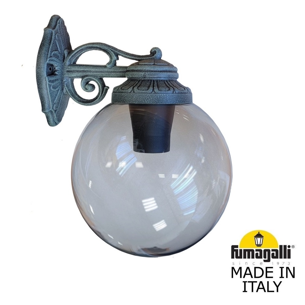 Уличный настенный светильник шар Fumagalli Globe 250 G25.131.000.VZF1RDN
