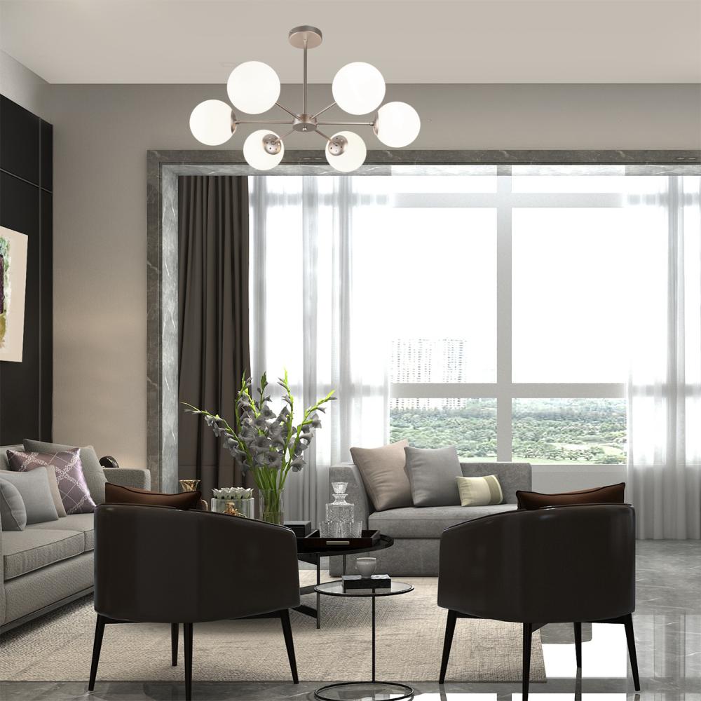 Люстра на штанге Escada Ethereal 2110/6P Nickel