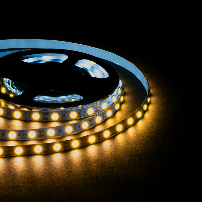 Светодиодная лента OGM 12В 5630 9,6Вт/м 3000К 27Лм/чип 5м IP20 LSE-288