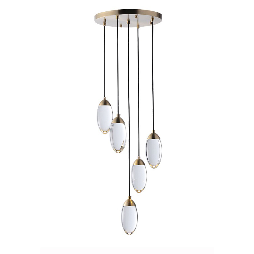 Каскадная люстра DeLight Collection Celestial MT8848-5H brass