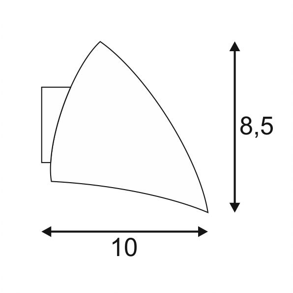Уличный настенный светильник SLV Nova Led 227054