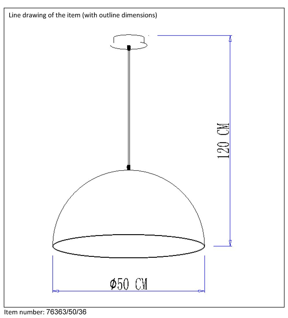 Подвесной светильник Lucide Mattie 76363/50/36