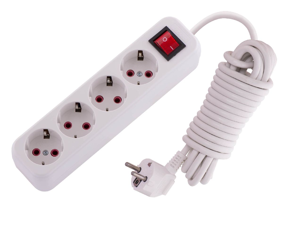 Удлинитель с/з с выключателем Lezard Lila 720-0405-402