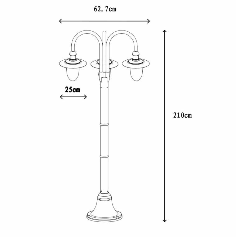 Садово-парковый светильник Lucide Aruba 11873/03/30