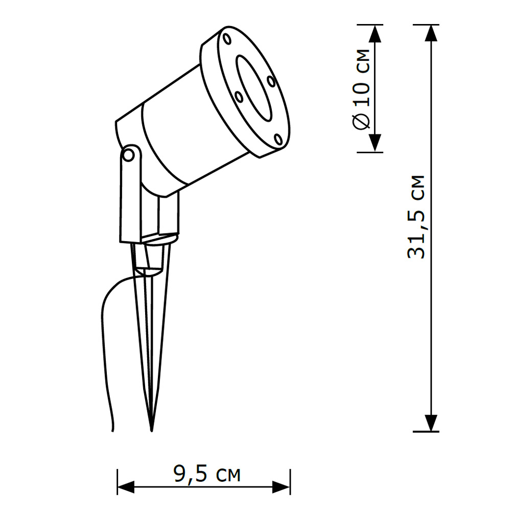 Грунтовый светильник LightHall Bush C LH062013