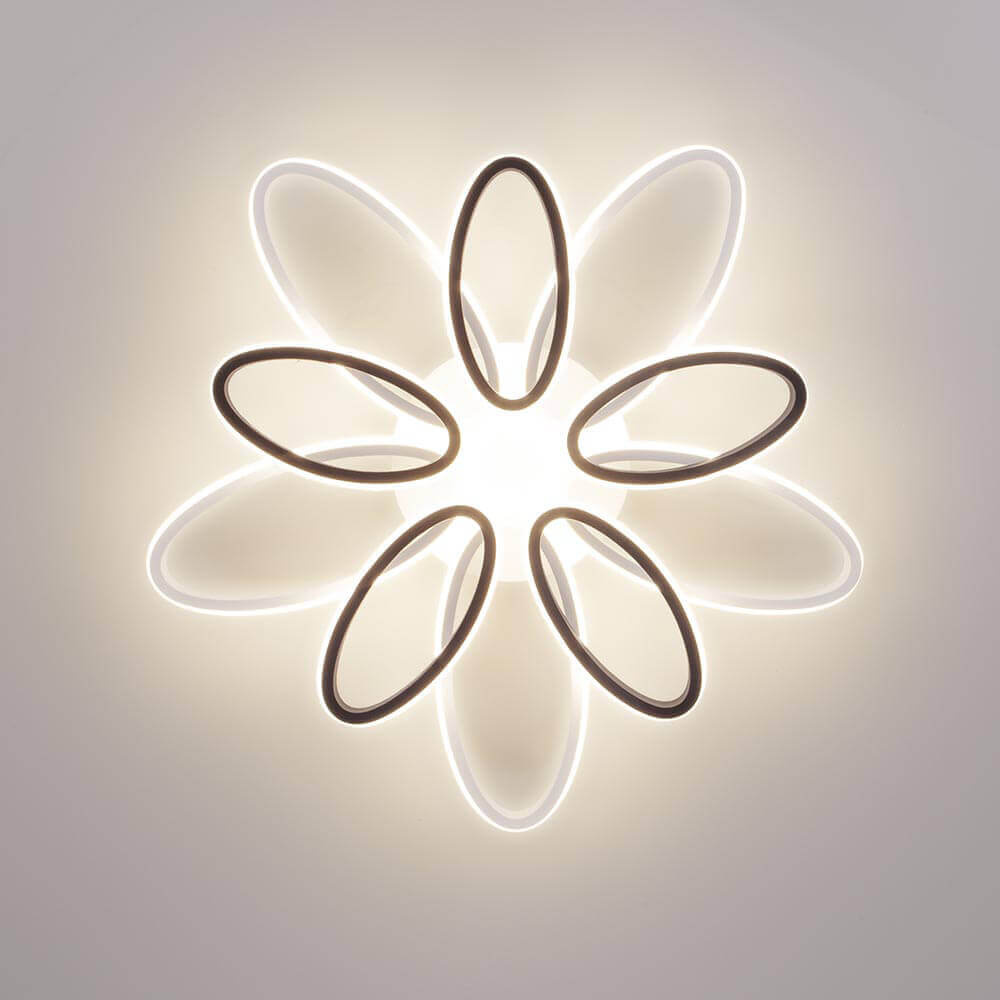 Потолочная светодиодная люстра Eurosvet Blade 90137/10 белый/чёрный