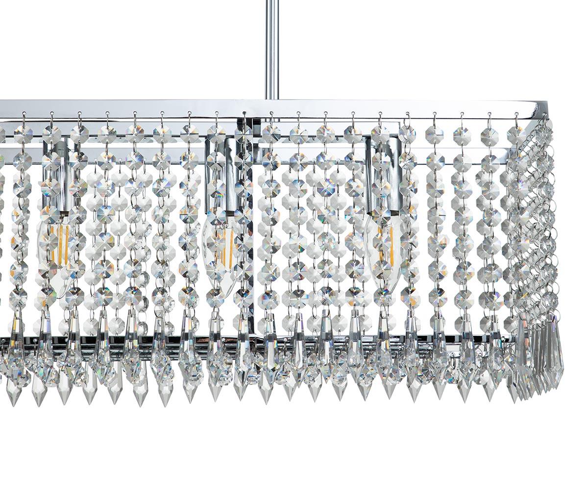 Люстра на штанге Indigo Sfarzo 12005/5RL Chrome V000280