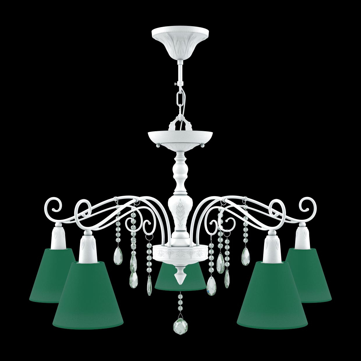 Подвесная люстра Lamp4you Provence E4-05-WM-LMP-O-29-CRL-E4-05-GR-DN