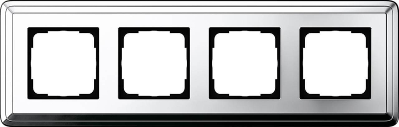 Рамка 4-постовая Gira ClassiX хром 0214641