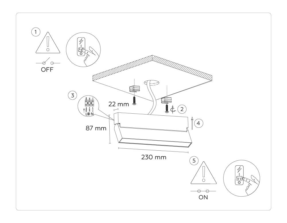 Настенно-потолочный светильник Ambrella Light Move TA1818