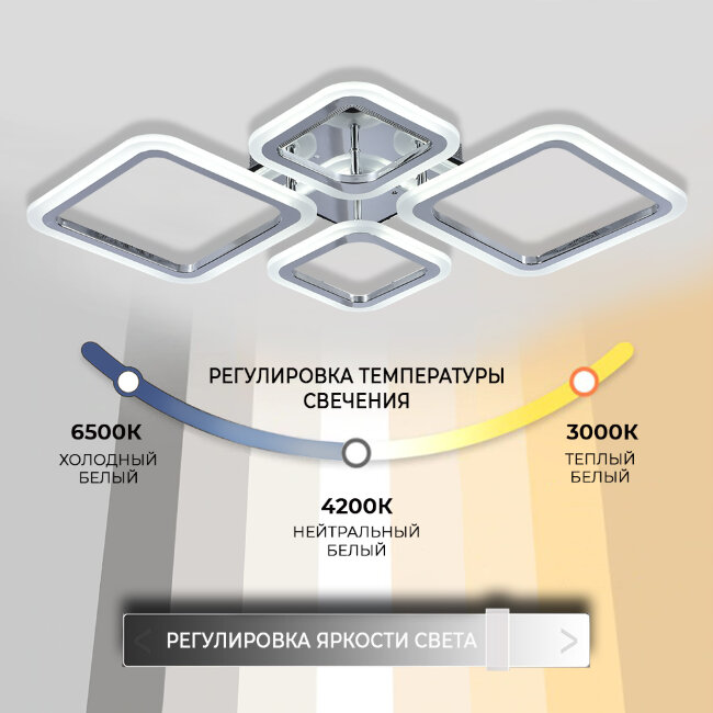 Потолочная люстра Seven Fires Makena SF5009/4C-CR