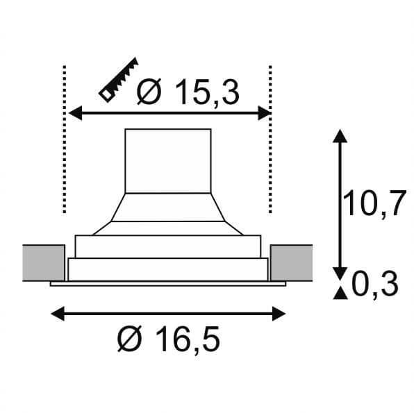 Встраиваемый светодиодный светильник SLV Supros 78 Move 116320