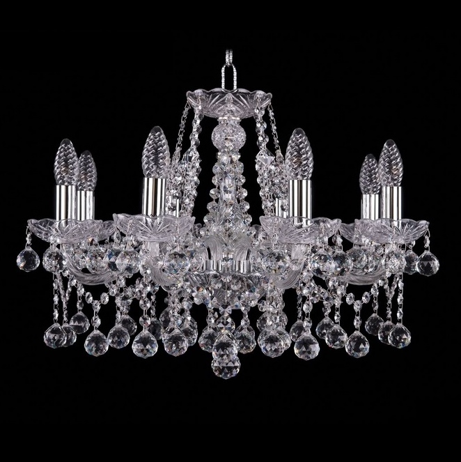 Подвесная люстра Bohemia Ivele 1413/8/200/Ni/Balls