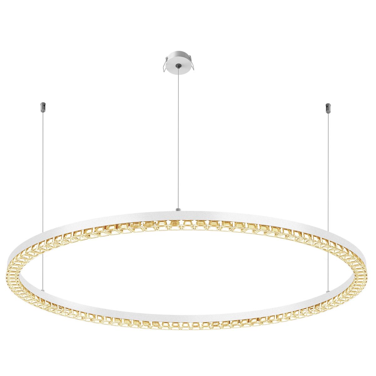 Подвесная люстра Arlight SP-DIAMOND-R1050-60W Warm3000 (WH, 45 deg, 230V, TRIAC) 055263